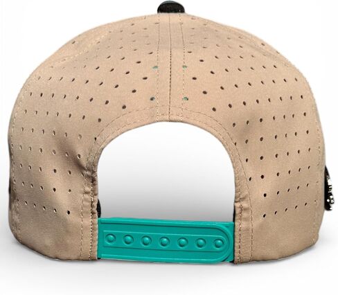 Logie Joe's Salty Turtle Golf Hat | Snapback Cap | Built-in Magnetic Ball Marker Holder + Marker Included | Adjustable | One Size | Sea Turtle Beige in Saudi Arabia