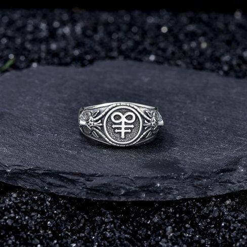 Santanic Ring for Men Size 9/10/11 In 925 Sterling Silver in Kuwait