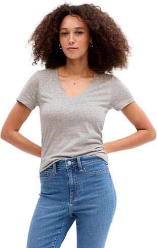 GAP Women's Favorite V-Neck Tee T-Shirt in Saudi Arabia
