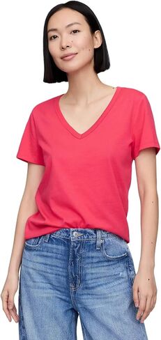 GAP Women's Favorite V-Neck Tee T-Shirt in Saudi Arabia