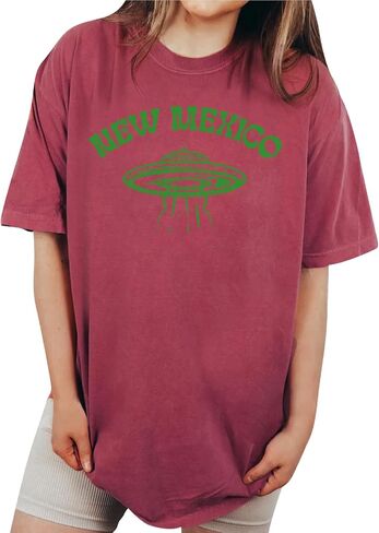 New Mexico Shirt Alien State Of New Mexico Ufo T-Shirt Casual Women Shirt in Saudi Arabia