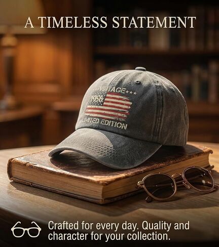 70th Birthday Gifts for Men Women,Vintage 1956 Hat,70th Birthday Decorations,Adjustable Cap-Gift for Dad, Mom in Saudi Arabia