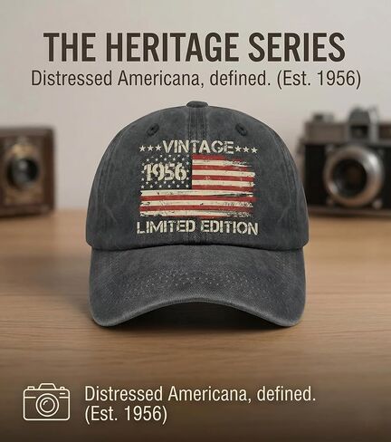 70th Birthday Gifts for Men Women,Vintage 1956 Hat,70th Birthday Decorations,Adjustable Cap-Gift for Dad, Mom in Saudi Arabia