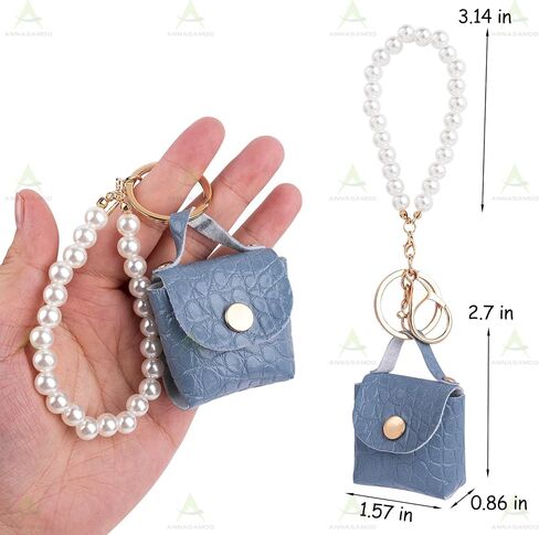 4 Pack Mini Backpack Handbag Keychain Cute Mini Coin Wallet Purse Keychains Bag Charms for Women (4 Colors) in Saudi Arabia