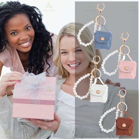 4 Pack Mini Backpack Handbag Keychain Cute Mini Coin Wallet Purse Keychains Bag Charms for Women (4 Colors) in Saudi Arabia
