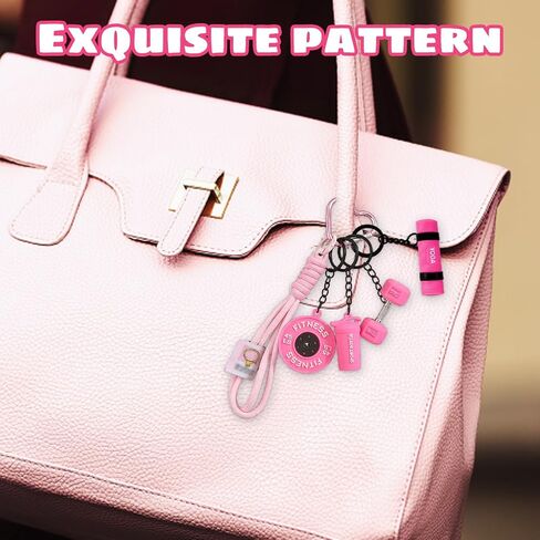 Gym Keychain Set, Gym Keychain for Women, Fitness Keychain, Motivational Gift for Gym Trainers and Sports Lovers in Saudi Arabia