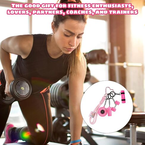 Gym Keychain Set, Gym Keychain for Women, Fitness Keychain, Motivational Gift for Gym Trainers and Sports Lovers in Saudi Arabia