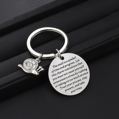 MAOFAED Snail Keychain - Inspirational Gift: The Snail Symbolizes Time & Progress in Kuwait