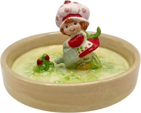 Blue Sky Clayworks Strawberry Shortcake Garden of Sweet Rings Ring Holder, 4.5" L x 4.5" W x 2.5" H in Kuwait