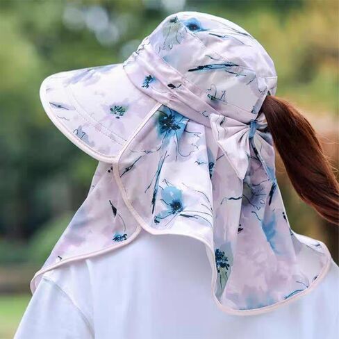 OULIGET Floral Sun Hats UV Protection,Womens Foldable Fishing Hat,Wide Brim Bucket Hats for Fishing Hiking Garden Beach in Saudi Arabia