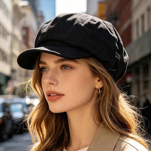 Retro Octagonal Hat for Women Men, Newsboy Cap Beret, Literary Vintage Beret, Adjustable Unisex Winter in Kuwait