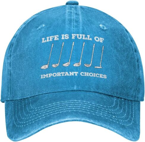 Life is Full of Important Choices Baseball Cap for Men Women Hat Adjustable Vintage Cotton Dad Caps in Saudi Arabia