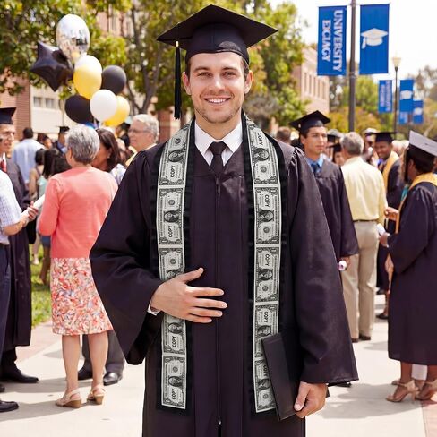 Eaasty Graduation Money Lei 2026 مع 12 فتحة قلادة نقود لهدايا التخرج النقدية وشاح نقدي سرق لمستلزمات حفلات التخرج الجامعية in Kuwait