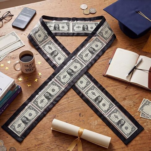 Eaasty Graduation Money Lei 2026 مع 12 فتحة قلادة نقود لهدايا التخرج النقدية وشاح نقدي سرق لمستلزمات حفلات التخرج الجامعية in Kuwait