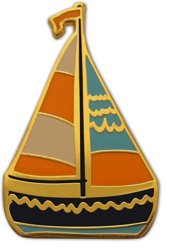 مركب شراعي Novel Merk - دبوس طية صدر السترة للبحرية واليخوت، ودبوس قبعة وربطة عنق مع قابض خلفي 3 قطع in Kuwait