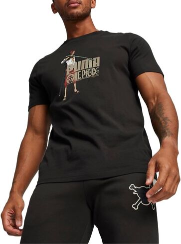 PUMA Mens X One Piece Graphic Crew Neck Short Sleeve Casual Tops Casual in Kuwait