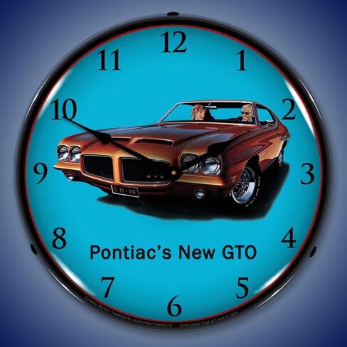 1971 Pontiac GTO LED Lighted Clock in Saudi Arabia