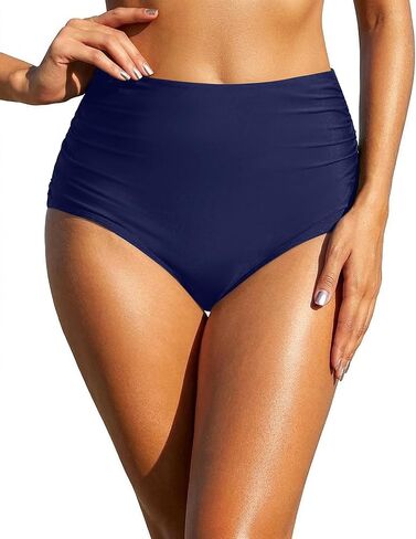 Holipick Women High Waisted Bikini Bottom Full Coverage Swim Shorts Tummy Control Swim Bottom in Saudi Arabia