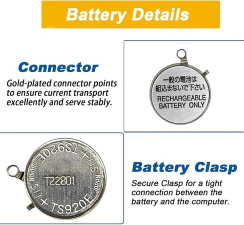3023.24Y Battery, TS920E Replacement Battery Compatible with Seiko Capacitor for Seiko fit Caliber VS32 V142 V145 V157 V158 V14J 3023.24Y in Saudi Arabia