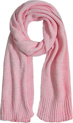 Pleneal Scarf for Women,Soft Chenille Winter Scarves, Womens Warm Thick Scarf for Cold Weather,Pink in Saudi Arabia