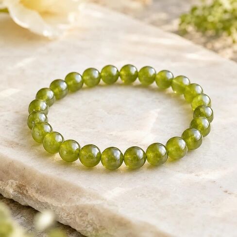 Rainbow Hematite & Peridot Beaded Single Wrap Bracelet for Women, Handmade Elastic Stretch Crystal Bracelet, Daily Wear Jewelry in Kuwait