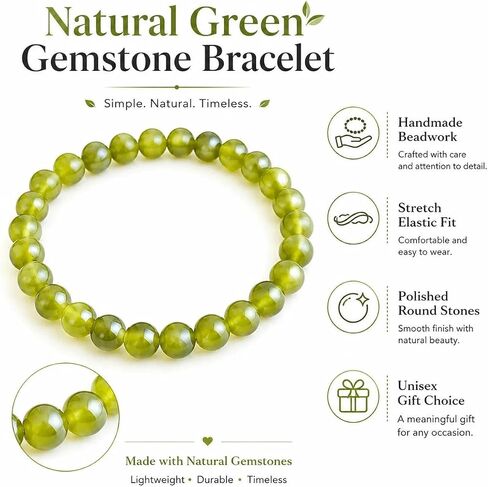 Rainbow Hematite & Peridot Beaded Single Wrap Bracelet for Women, Handmade Elastic Stretch Crystal Bracelet, Daily Wear Jewelry in Kuwait