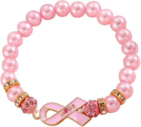 Breasts Cancers Bracelets for Breast Cancer Survivor Gifts for Women Pink Ribbon Bracelet Breast Cancer Awareness Accessories Comfort Gifts for Chemo Patient Inspirational Jewelry in Saudi Arabia