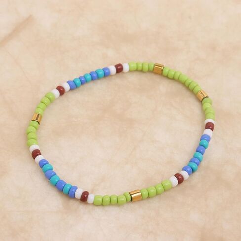 Tila Flat Seed Beads Stack Bracelets Set for Women, Boho Handmade Glass Colorful Beads Friendship Stretch Bracelet Holiday Prom Jewelry Gift. in Saudi Arabia