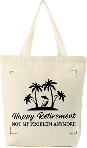 Retirement Canvas Tote Bag Gift for Mom Grandma Wife Retired Gifts for Women Coworker Friend Teacher Retirees in Saudi Arabia