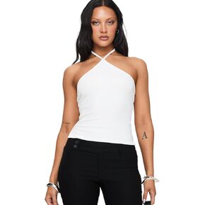 Princess Polly Women's Baseline Halter Rib Top in Saudi Arabia