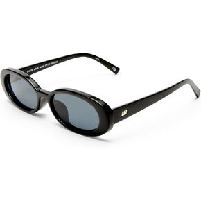 Le Specs Outta Love+ Sunglasses - Black, Oval, Unisex, Micro 90s Sleek Style in Saudi Arabia