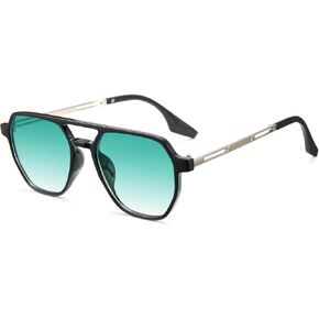 Cyxus Aviator Sunglasses for Women Trendy Shades UV Protection for Beach Music Festivals Shopping 1195 in Saudi Arabia