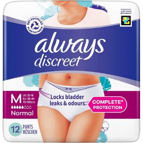 Always Discreet Sensitive Bladder Pants Medium 12 per pack by Always Discreet in Saudi Arabia