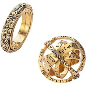 Astronomical Sphere Ring Folding Ball ForVintage Unique Gothic Ring That Unfolds Into An Astronomical Sphere Pendant Necklace Lover Gifts 1Pcs in Saudi Arabia