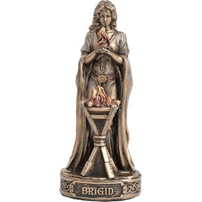 Veronese Design 3 1/2 Inch Brigid The Irish Goddess of Hearth and Warmth Polyresin Hand Painted Bronze Finish Home Decor Miniature Collectible Figurine in Saudi Arabia