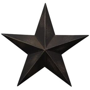 ACCENTHOME Country Steel Metal Barn Star Antique Rustic Country Primitive Barn Star Wall Décor 18" (Red) in Saudi Arabia