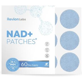 NAD+ Patches for Women Men - Supports Vitality Cellular Energy Boost & Wellness Health Support with Nicotinamide Plus Resveratrol CoQ10 NAC & Lion’s Mane - 60 Day Supply in Saudi Arabia