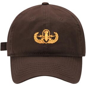 Mens Baseball Caps EOD Badge Embroidered Adjustable Washed Cotton Dad Hat in Kuwait