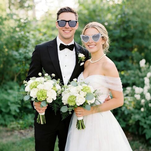 2 Pack Just Married Sunglasses Bride and Groom Sunglasses for Just Married Wedding Party Decor Gift for Bridal Shower in Saudi Arabia