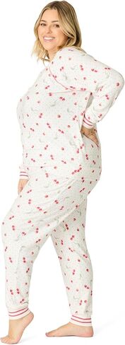 PJ Salvage Women's [Plus Size] Peachy Jersey Pullover Long-sleeve Top and Pajama Pant 2-piece Set in Kuwait