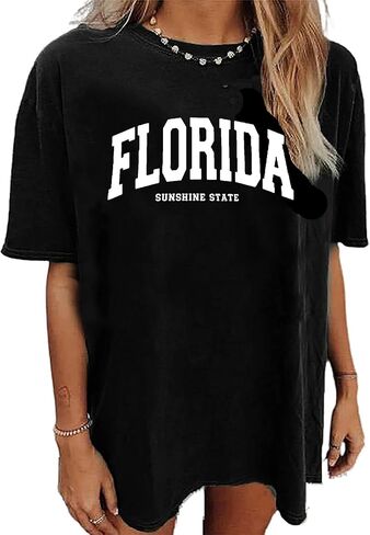 Zoyami Womens Oversized T Shirt Graphic Tee Casual Summer Loose Short Sleeve Top in Kuwait