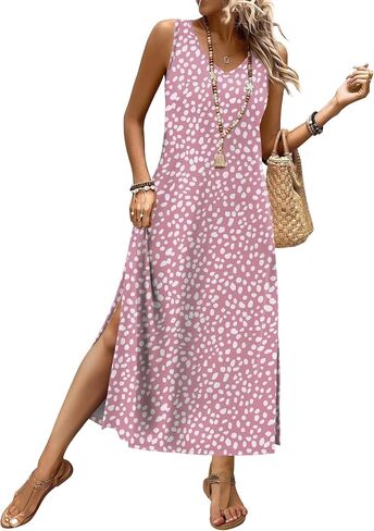 XIEERDUO Maxi Summer Dresses for Women 2026 Beach Vacation Clothes Spring Boho Cruise Sundresses with Pockets S-2Xl in Kuwait
