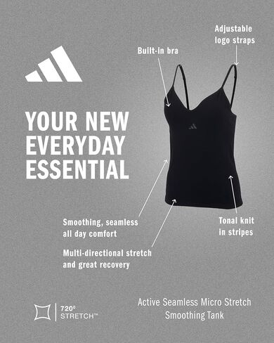 adidas Women's Active Seamless Micro Stretch Smoothing Tank Top in Saudi Arabia