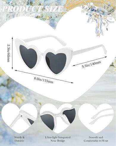 Wholesale 48 Pack Heart Shaped Sunglasses Bulk Wedding Gifts Bachelorette Bridal Party Favors for Guests Reception in Saudi Arabia