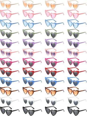 Wholesale 48 Pack Heart Shaped Sunglasses Bulk Wedding Gifts Bachelorette Bridal Party Favors for Guests Reception in Saudi Arabia