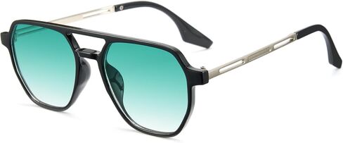 Cyxus Aviator Sunglasses for Women Trendy Shades UV Protection for Beach Music Festivals Shopping 1195 in Kuwait