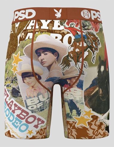 PSD x Playboy New Sheriff Mens Boxer Briefs, Multi-Colored, Medium in Kuwait