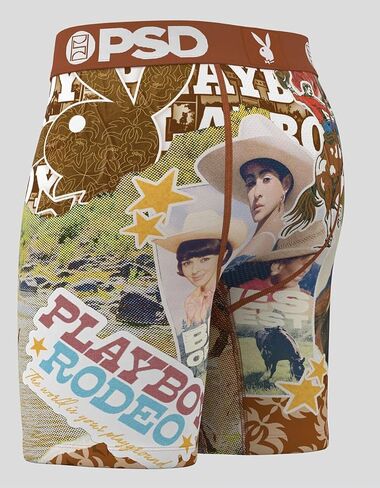 PSD x Playboy New Sheriff Mens Boxer Briefs, Multi-Colored, Medium in Kuwait
