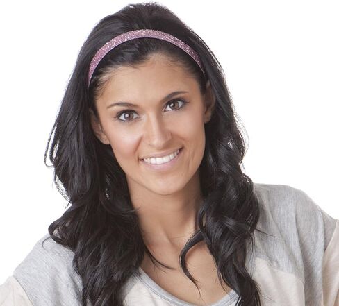 Hipsy Women's Adjustable No Slip Light Pink Bling Glitter Team Sports Headband Multi Packs in Saudi Arabia