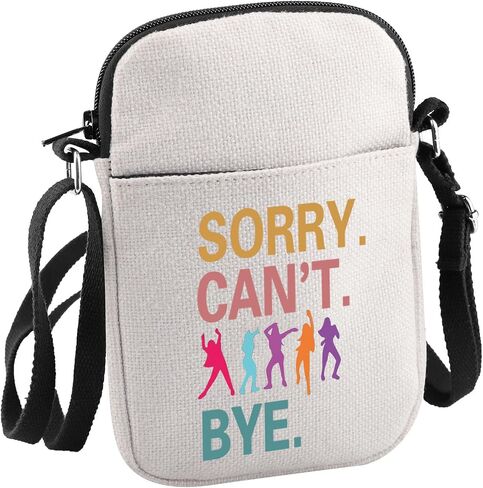 Zumba Dance Fitness Instructor Gift Sorry Can't Zumba Bye Crossbody Bag Zumba Lover Gift for Her in Kuwait